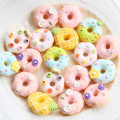 Resin cut donut charm collection for jewelry making