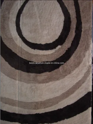 Hand Made Polyester Solid Carpet Angus