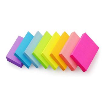 Logotipo personalizado Color brillante Notas adhesivas de 3x3 pulgadas y almohadillas de memo para oficinas y estudiantes