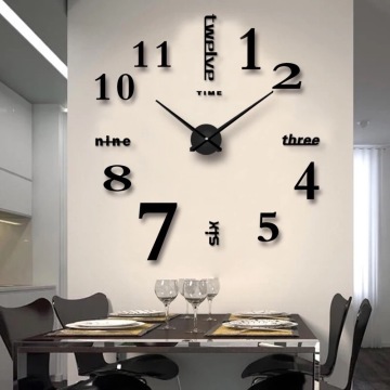 Fashion Creative 3D DIY Acrylic Wall Clock - Home Decorative Wall Watch