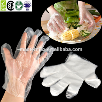 2017 Good quality HDPE thin plastic glove