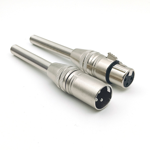 3-Pin Metal KTV Microphone XLR Plug Cable Connector