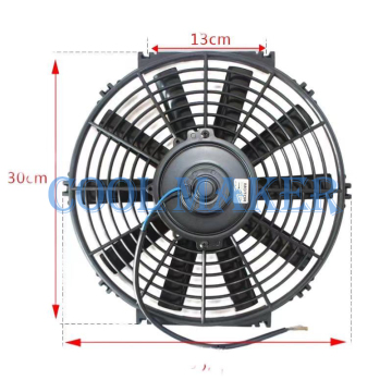 12 Inch 80W-120W 12V/24V Car AC System Cooling Motor Fan