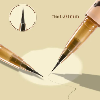 Ultra-fine Waterproof Brown Quick Dry Liquid Eyeliner Pen