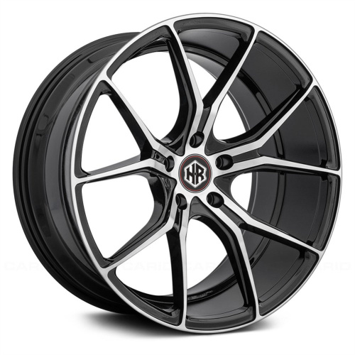 Silver Machined Face Aluminum rims Alloy Staggered wheels