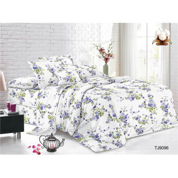 Dobby Floral Printed Polyester Voile Bedding Set Sheets