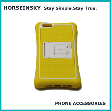 2017 new silicone shockproof kickstand customized mobile phone case for iphone 7 case