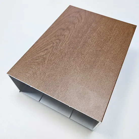 Large Size Square Tube Aluminum Extrusion - 6063 6061 T5 T6 Wood Grain Transfer Aluminum Profile