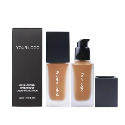 Dark Brown Waterproof Moisturizing Liquid Foundation