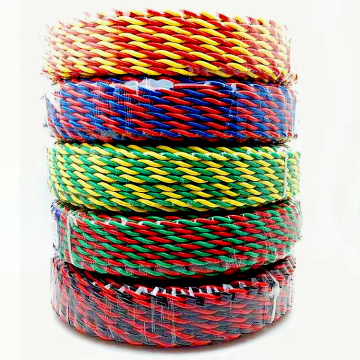Zr Rvs 2X1.5 Black and Red Flame Retardant Twisted Pair Electrical Cable for LED Lighting
