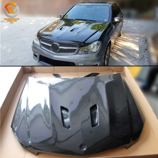 CF/FRP Hood Cover for Black Series W204 C63 AMG 11-14 Body Kit