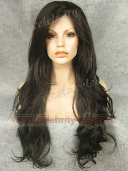 New arrival 26 inch body wave natural synthetic lace front wigs