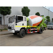 4000 Liters 4x2 شاحنات خلط الأسمنت Dongfeng