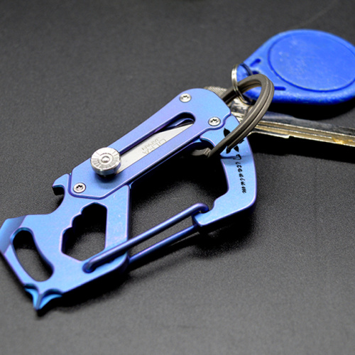 Customized Gr5 Colorful Titanium Keychain