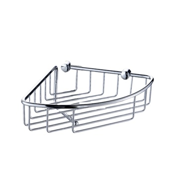 New Design Shower Triangle Soap Basket Bathroom Shelves Corner Wall Mouted Metal Acceptable BODIE/OEM SS304/SS201 Single Tier