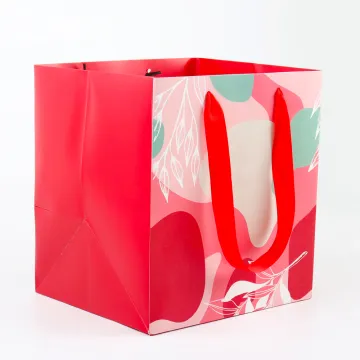 Personalized Custom Recycled Paper Gift Bags with Handles