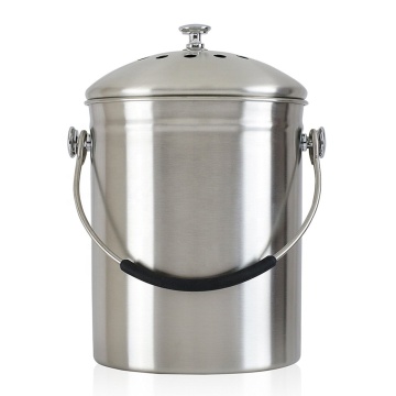 Stainless Steel Bin 1.0 Gallon Includes Charcoal Filter
