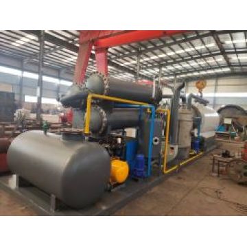 skid- mounting waste tyre pyrolysis machine