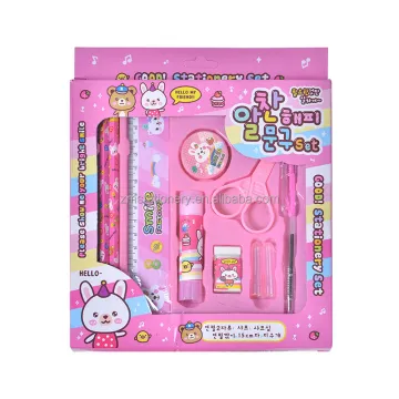 Cute Cartoon School Supplies Gift Box Set for Kindergarten Graduation