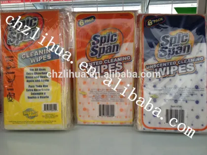 Multipurpose Spic and Span scented cleaning wipes