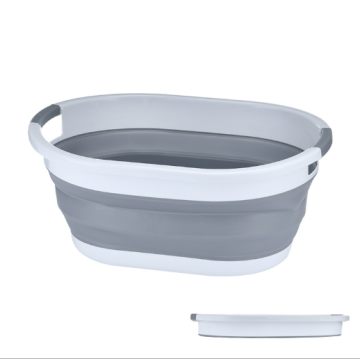 Portable Foldable Silicone Laundry Basket for Babies and Pets