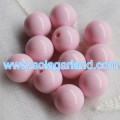 Acrylic Round Jewelry Making Half Hole Drilled Beads Half-drilled Hole Beads