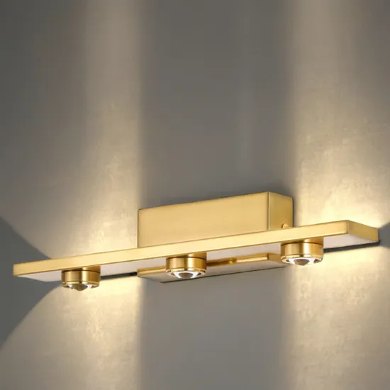 Modern Luxury Copper LED Mirror Cabinet Lighting for Bedroom