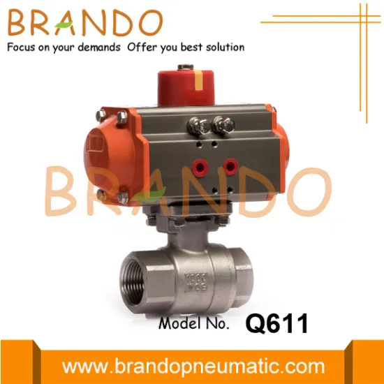 1'' Air Actuated Ball Valve With Pneuamtic Actuator