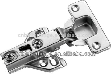 Furniture hardware fitting slide-on two way hinge butterfly plate