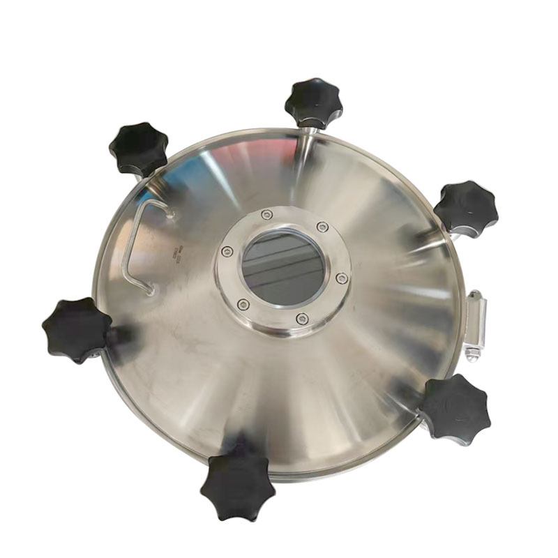 316 Stainless Steel 450mm Round Manhole Cover with Sight Glass