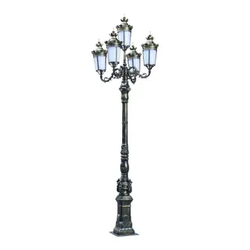Hot Dip Galvanized Outdoor Garden Light Poles - Huatai (3m/4m/5m)
