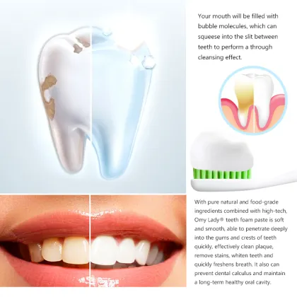 2022 New Technology Toothpaste: Whitening Mousse Foam
