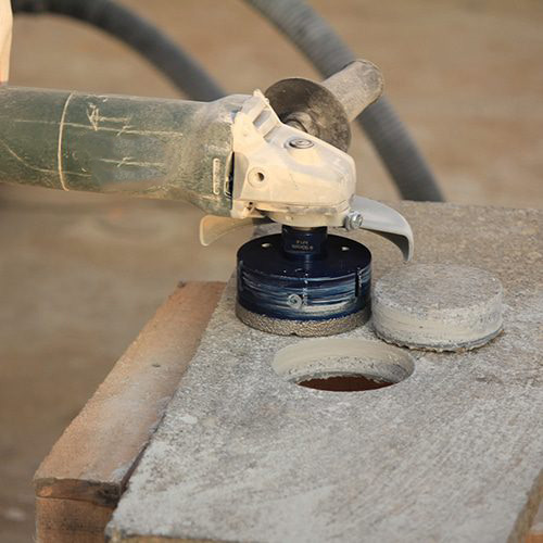 Vacuum Brazed Dry Diamond Core Drill Bits For Ceramic, Porcelain Tile