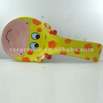 2010 Cartoon Animal Thinking Shap Spoon -Giraffe