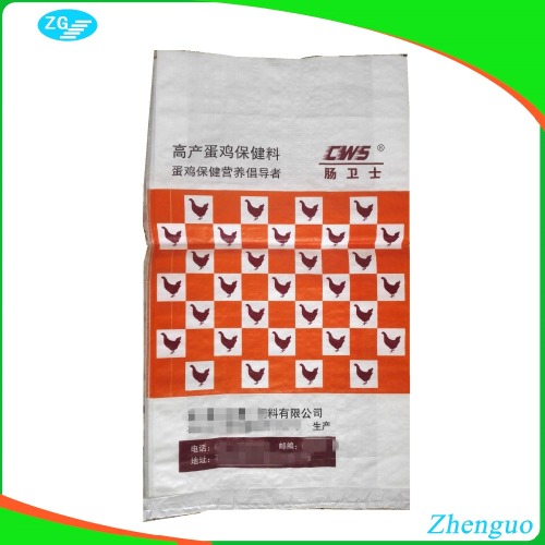 100% new polypropylene plastic bags 25kg for animal feed packing