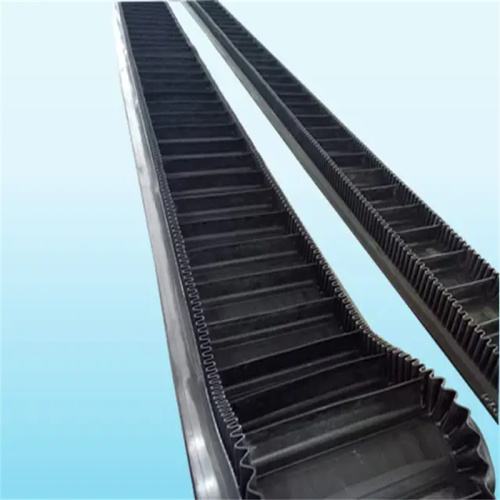 उच्च-कोण कन्वेयर मशीनों के लिए लहर के आकार का किनारा-संलग्न कन्वेयर बेल्ट