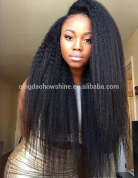 8A Yaki Straight Glueless Full Lace Human Hair Wigs For Black Women Unprocessed Brazilian Virgin Kinky Straight Lace Front Wigs