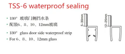 Waterproof glass edge PVC guard trim seal strip