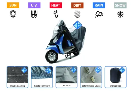 Wholesale Waterproof Bike Moped Scooter Motorcycle Covers