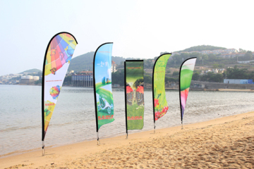 Outdoor Printed Beach Flag Banner with High Quality Pole