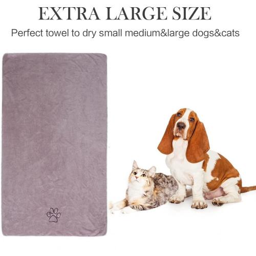 Microfiber coral fleece pet towel