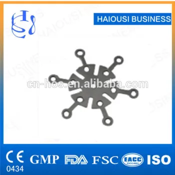 Plum Blossom Bridge Type Cranioplasty Plate / Skull Plate Screw Range/ Orthopedic Surgical Instrument