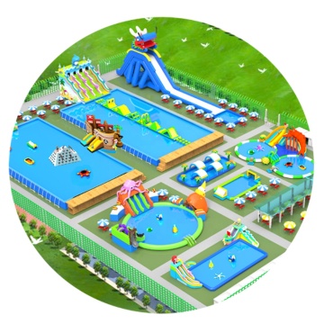 Commercial Mobile Inflatable Water Park Design: Outdoor Ground Waterpark Solutions