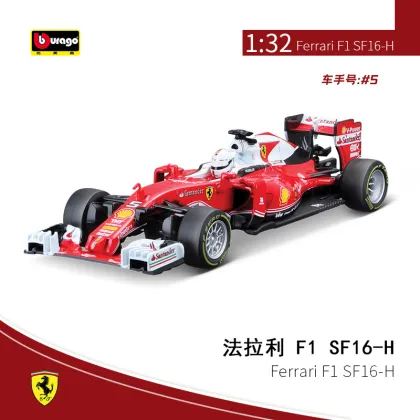 Hot Selling Bburago 1:32 Scale Ferrari SF16-H #5 Racing Formula 1 Car Alloy Model Diecast Toy Vehicle