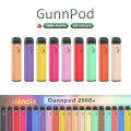 2000 Puff popular vendedor Gunnpod vaporizador desechable