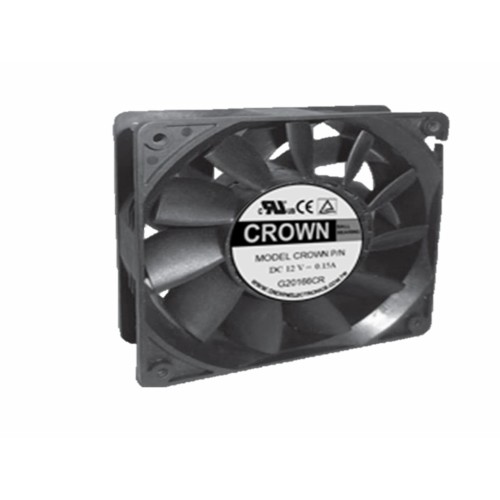 Crown 12038 Ventilador de motor axial sin escobillas DC