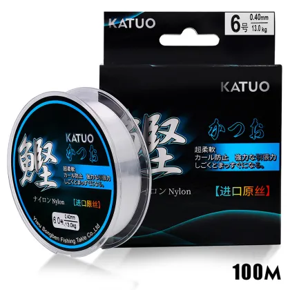 Chinese Fishing Supplies: Fluorocarbon Fishing Line, Nylon Tackle, and Fishing Accessories Pack (80 lb, White, 2pcs)