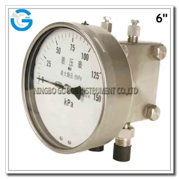All stainless steel differential pressure manometer