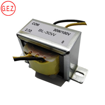 30W 100v 2.7ohm audio tube output transformer