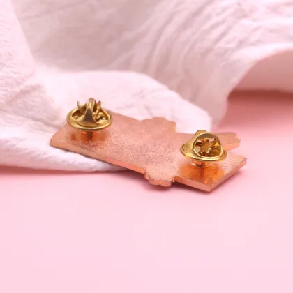 Custom Pink Bunny KitKat Enamel Pin